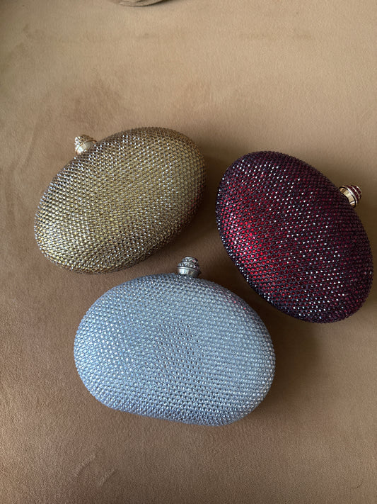Rhinestone mini clutch