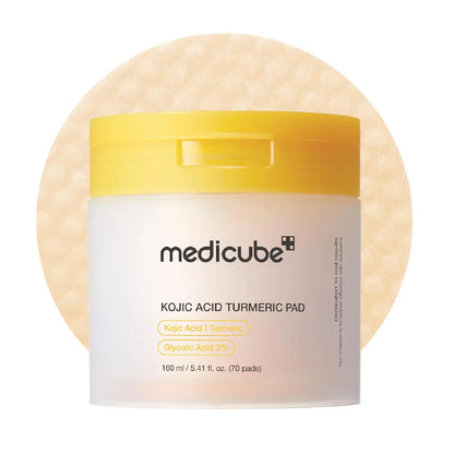 Medicube Kojic Acid Turmeric Clarifying Toner Pads