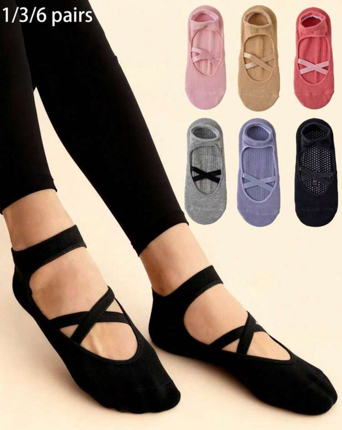 Pilates Grip Socks
