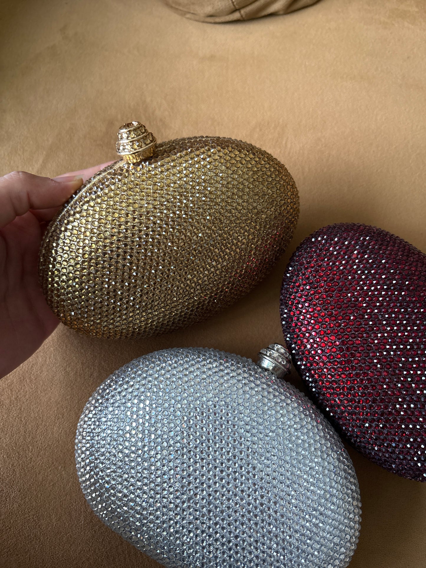 Rhinestone mini clutch