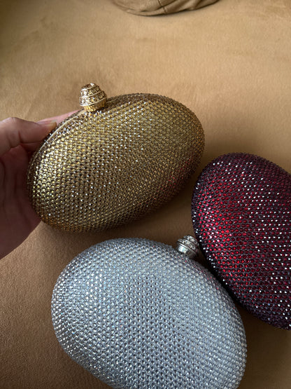 Rhinestone mini clutch