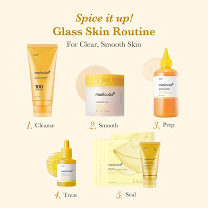 Medicube Kojic Acid Turmeric Clarifying Toner Pads